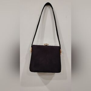 VINTAGE BLACK PATENT BAG